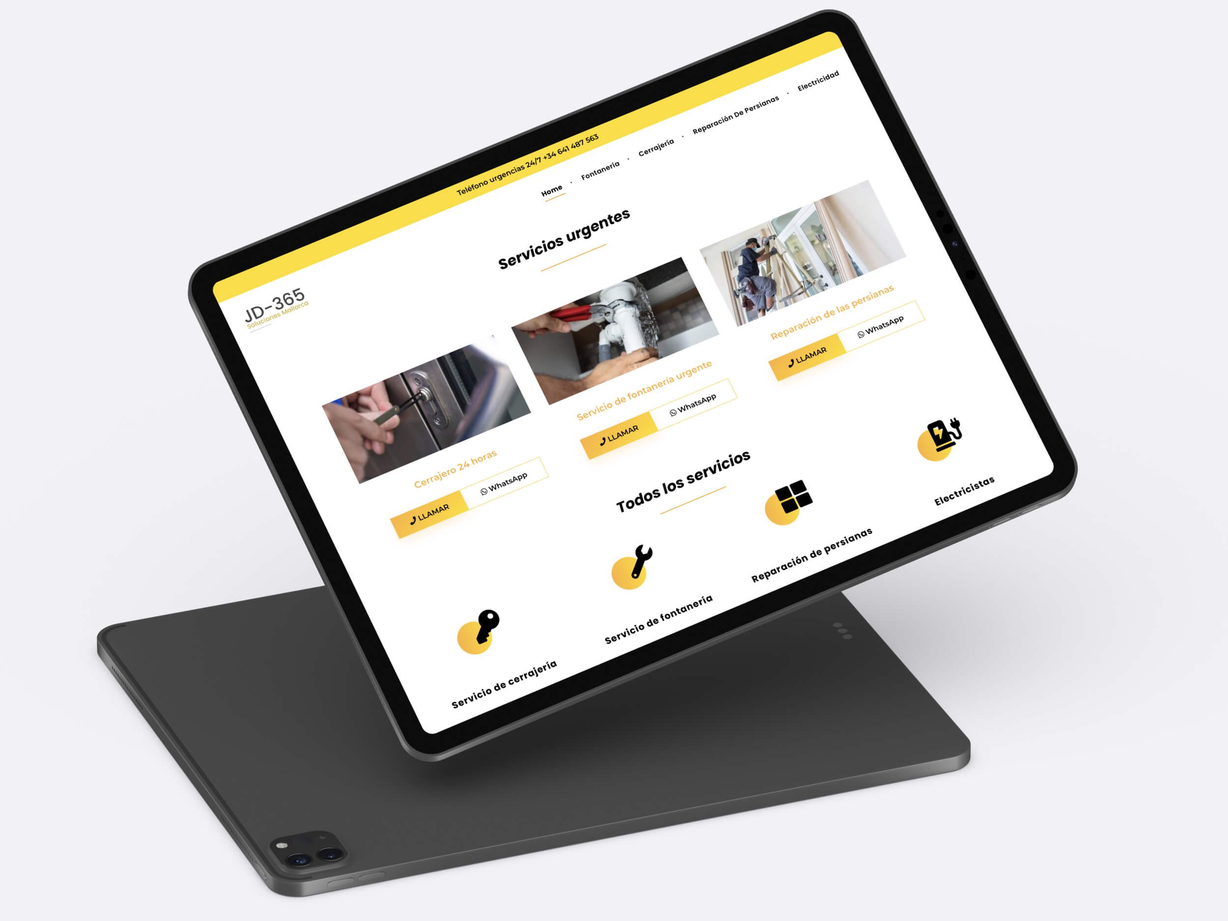 optimized Website for urgent services