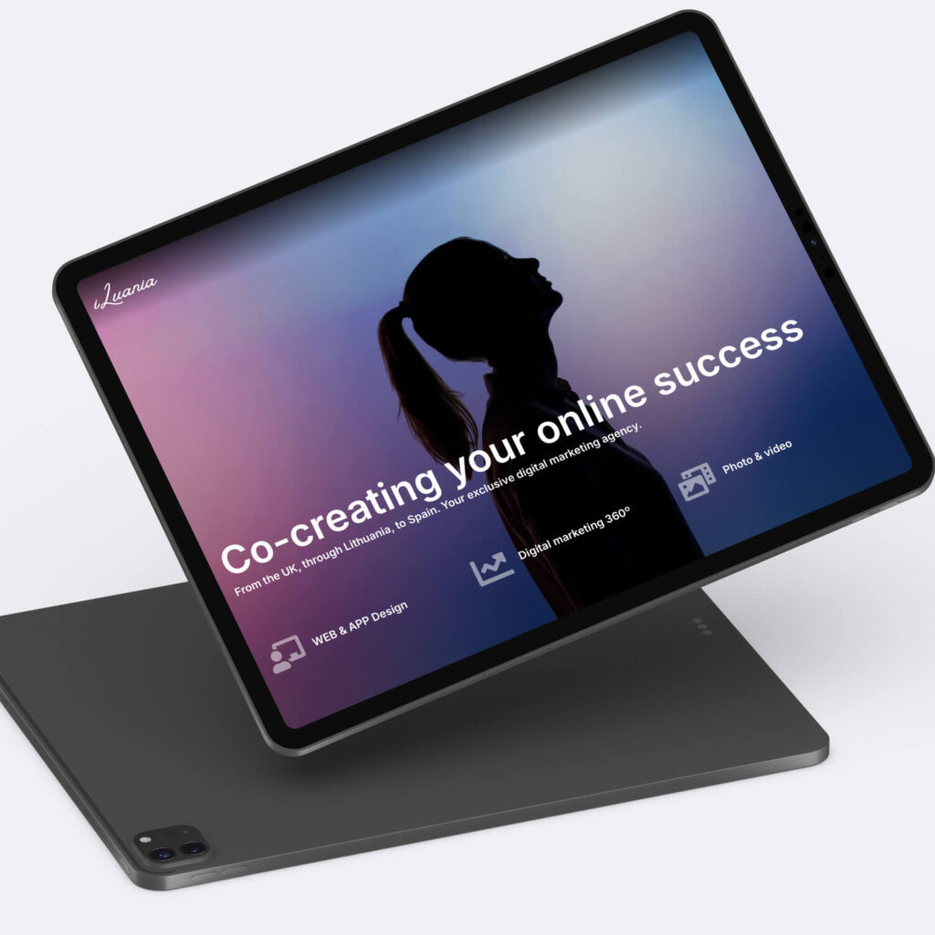 website for a digital marketing agency. iLuania