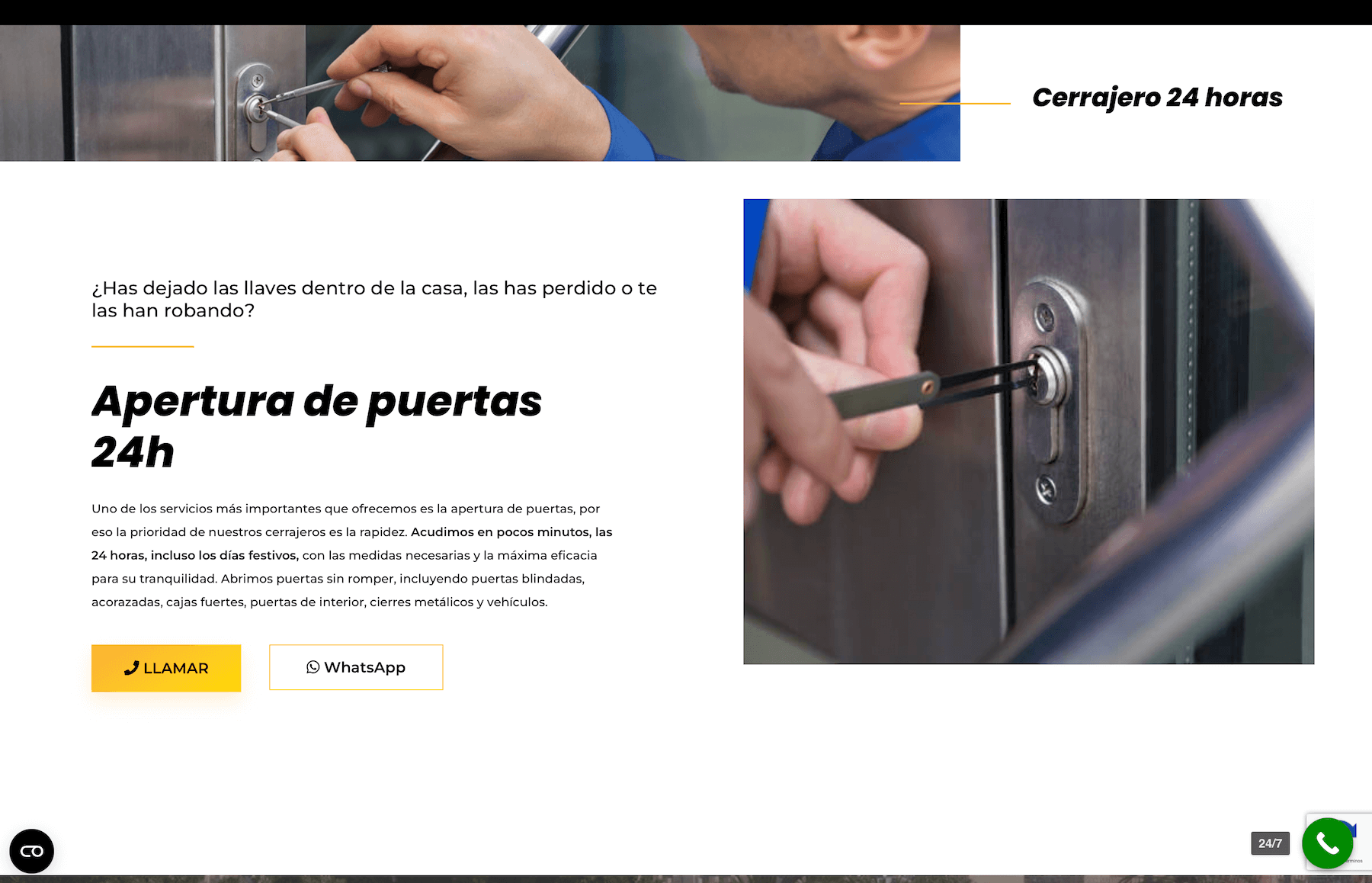 optimized Website for urgent services