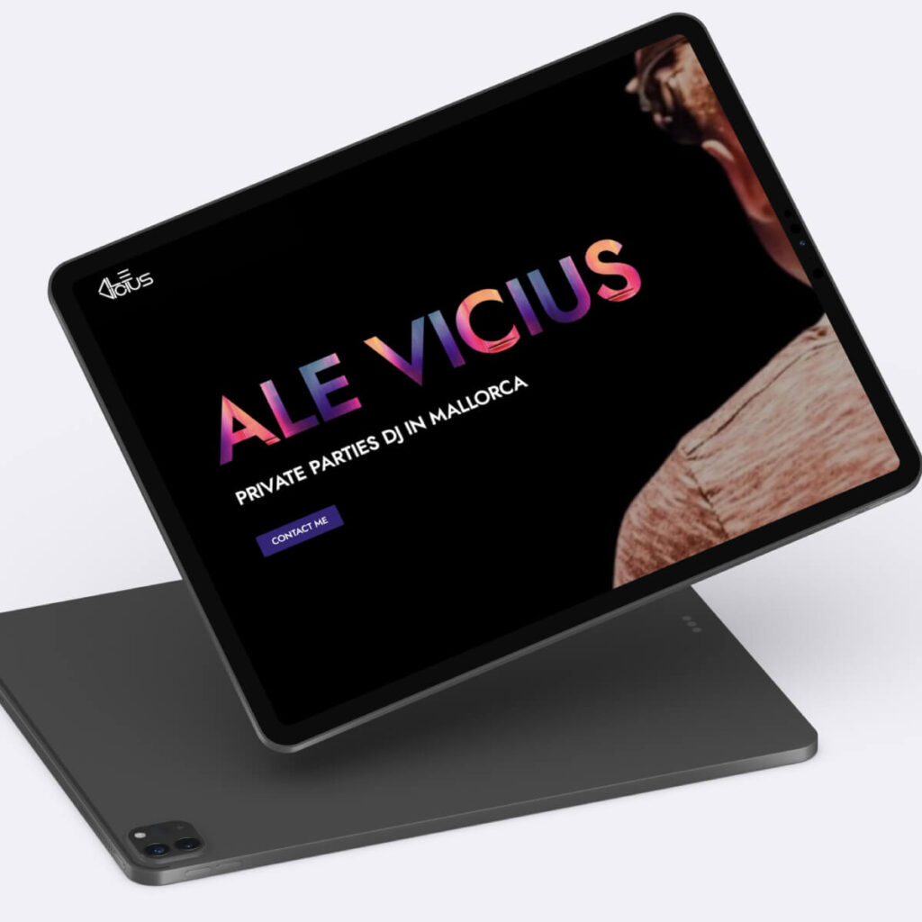 SEO optimized website for DJ