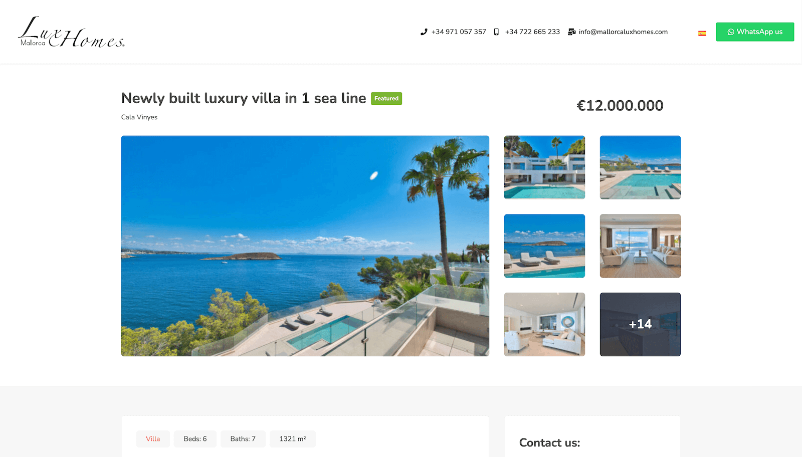 Website for a real estate agency