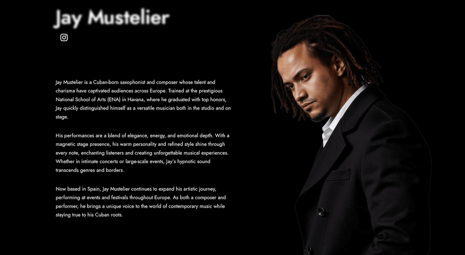 Music label Webpage design