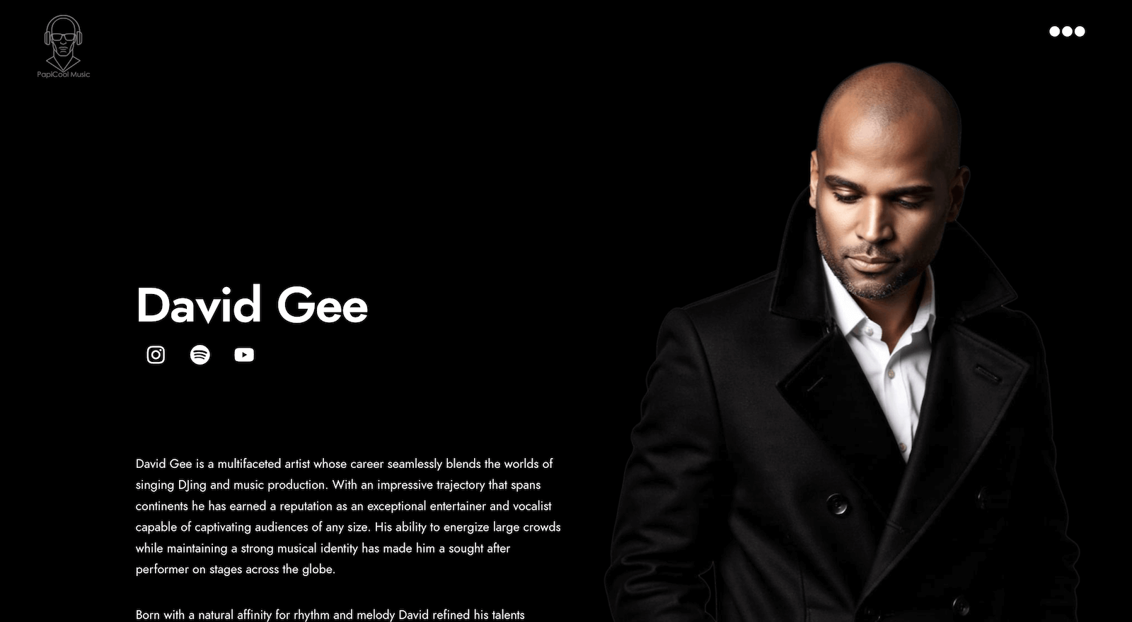 Music label design - David Gee