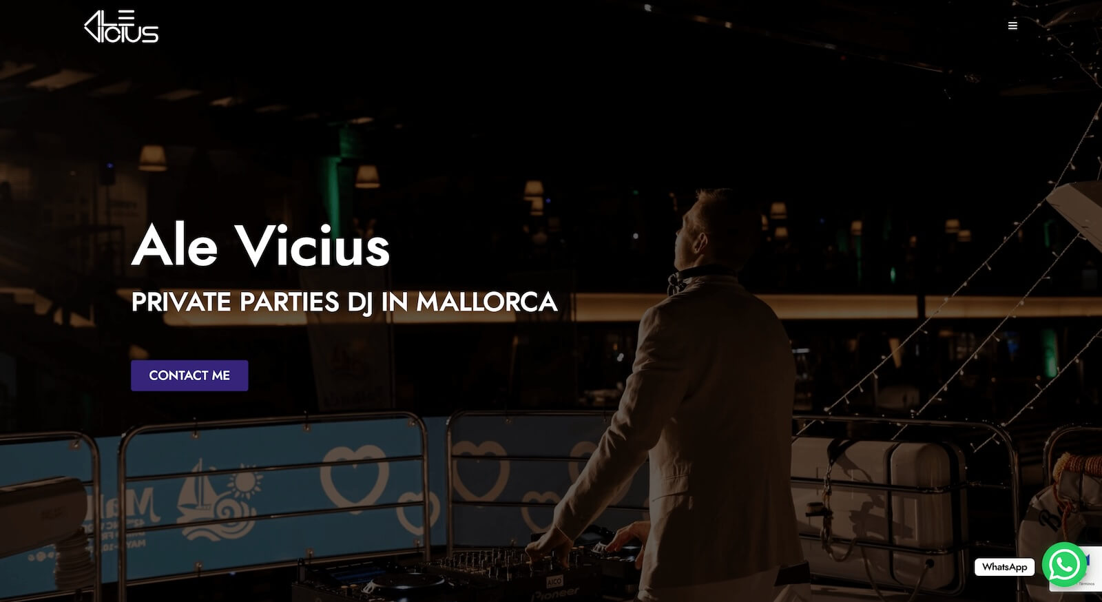 SEO optimized website for DJ